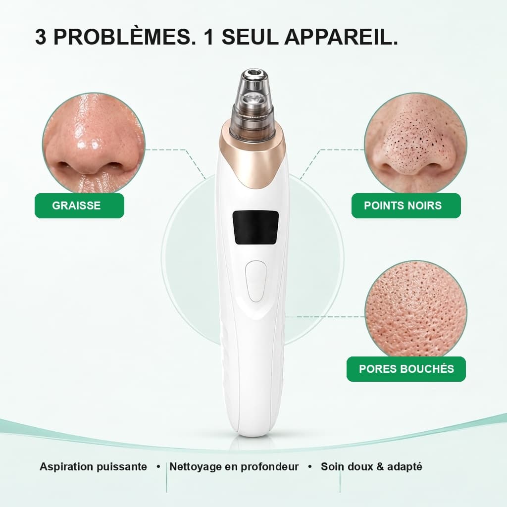 Aspirateur Points Noirs 3-en-1 Pro - Bénéfice 4